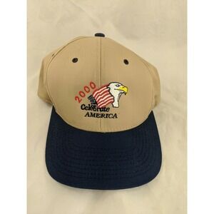 2000 Celebrate America Patriotic Snapback Hat Yupoong‎